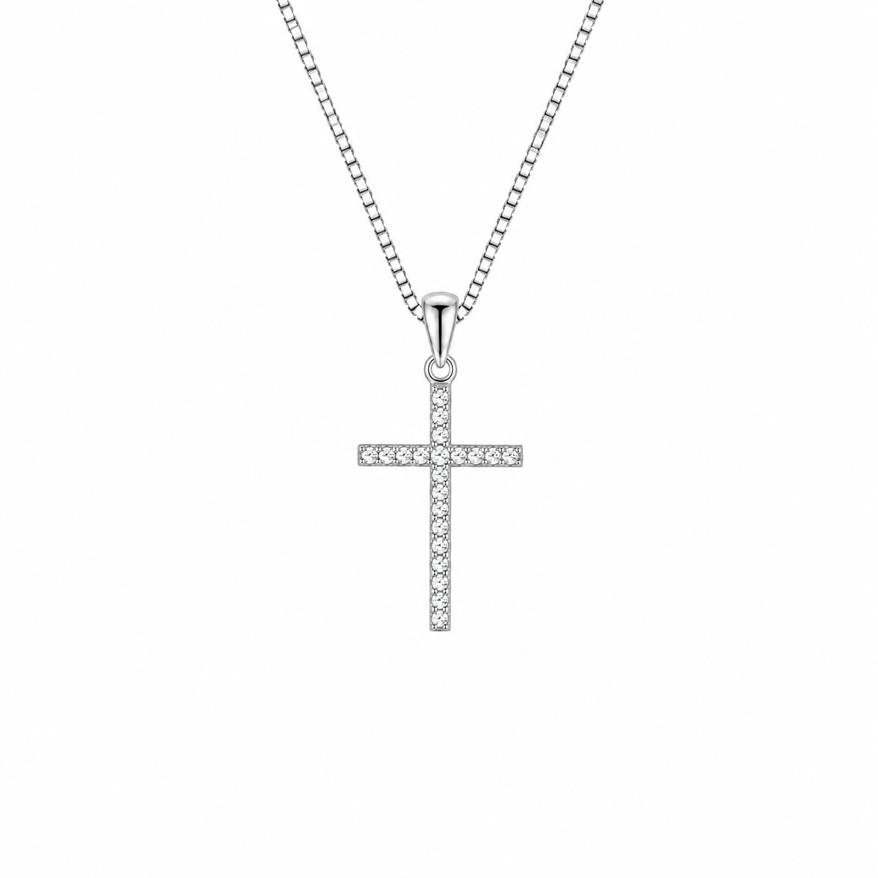 Halo Cross Pendant